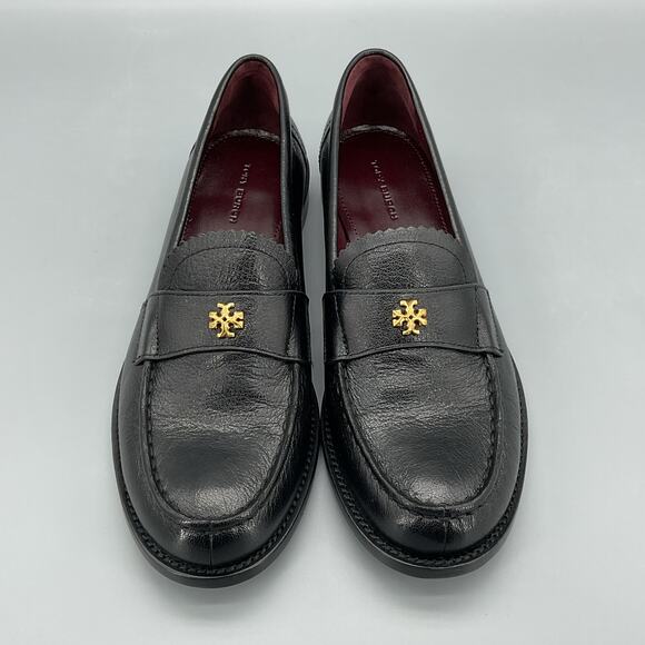 NEW Tory Burch Women’s Classic Goat Leather Loafers Black Size 7.5M - Picture 3 of 10